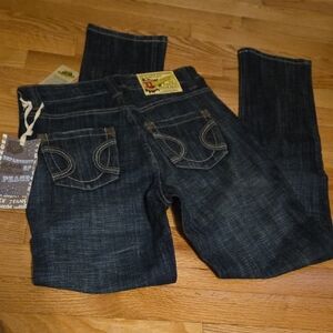 DEPARTMENT OF PEACE Dark Wash Straight Leg Jeans